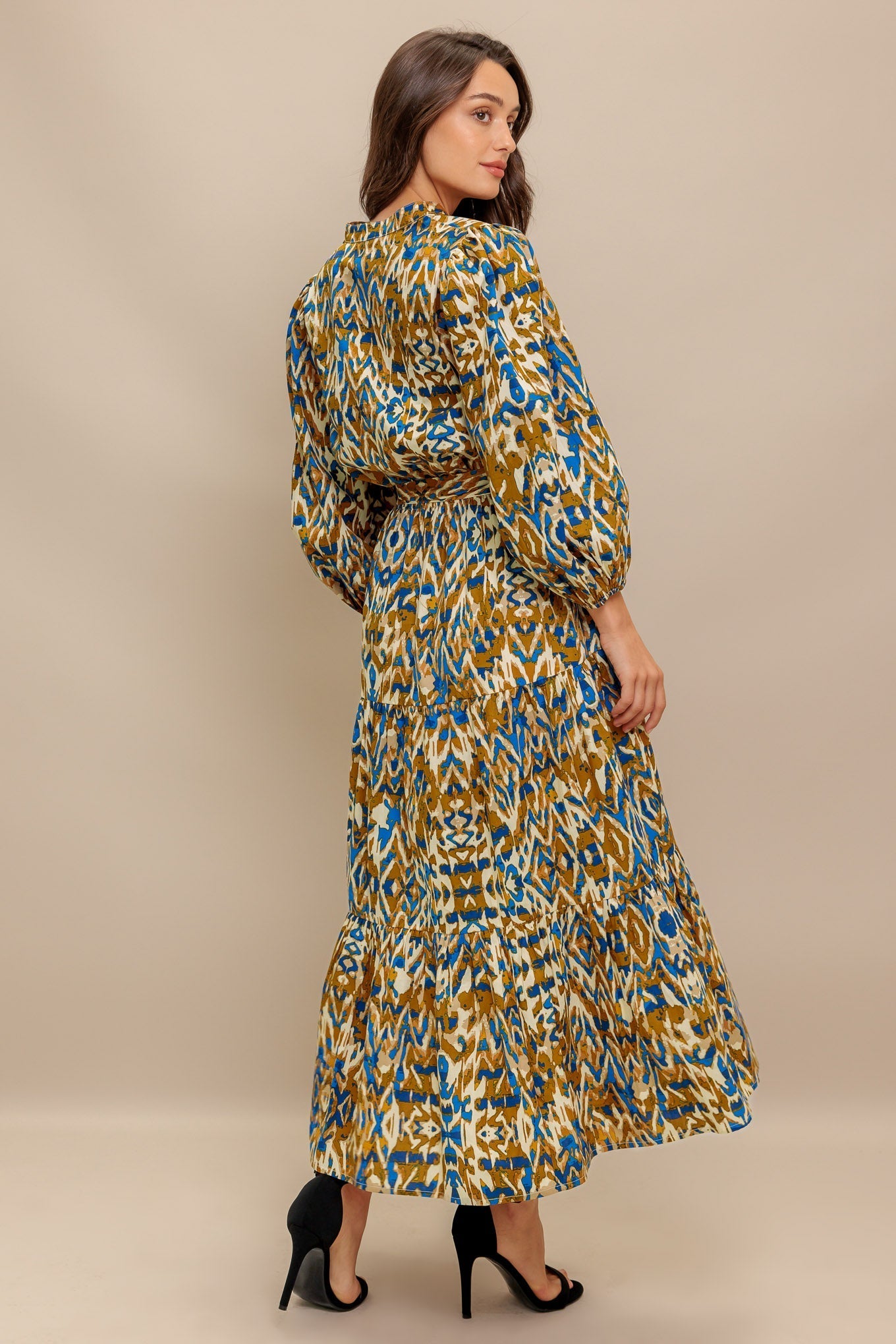 TERRA VISION WOVEN MIDI DRESS Flying Tomato